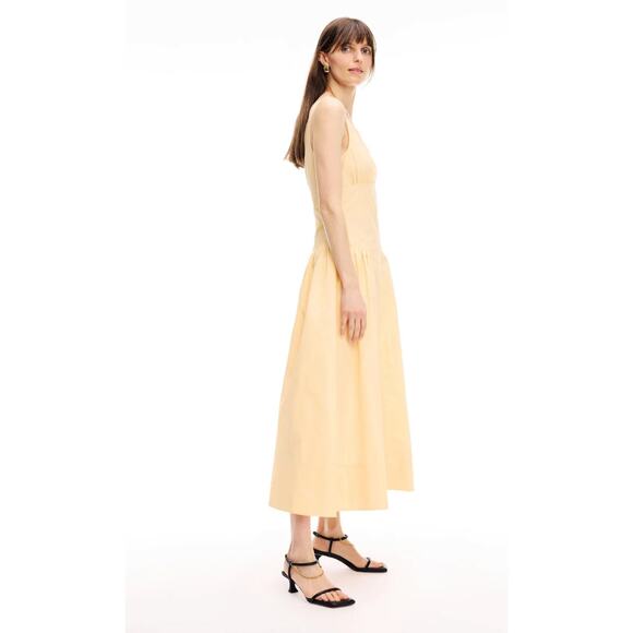 Proenza Schouler White Label Kendall Maxi Dress in Wheat Size 10 - Picture 2 of 11